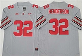 Men's Ohio State Buckeyes #32 TreVeyon Henderson Gray 2025 F.U.S.E. Limited Stitched Jersey,baseball caps,new era cap wholesale,wholesale hats